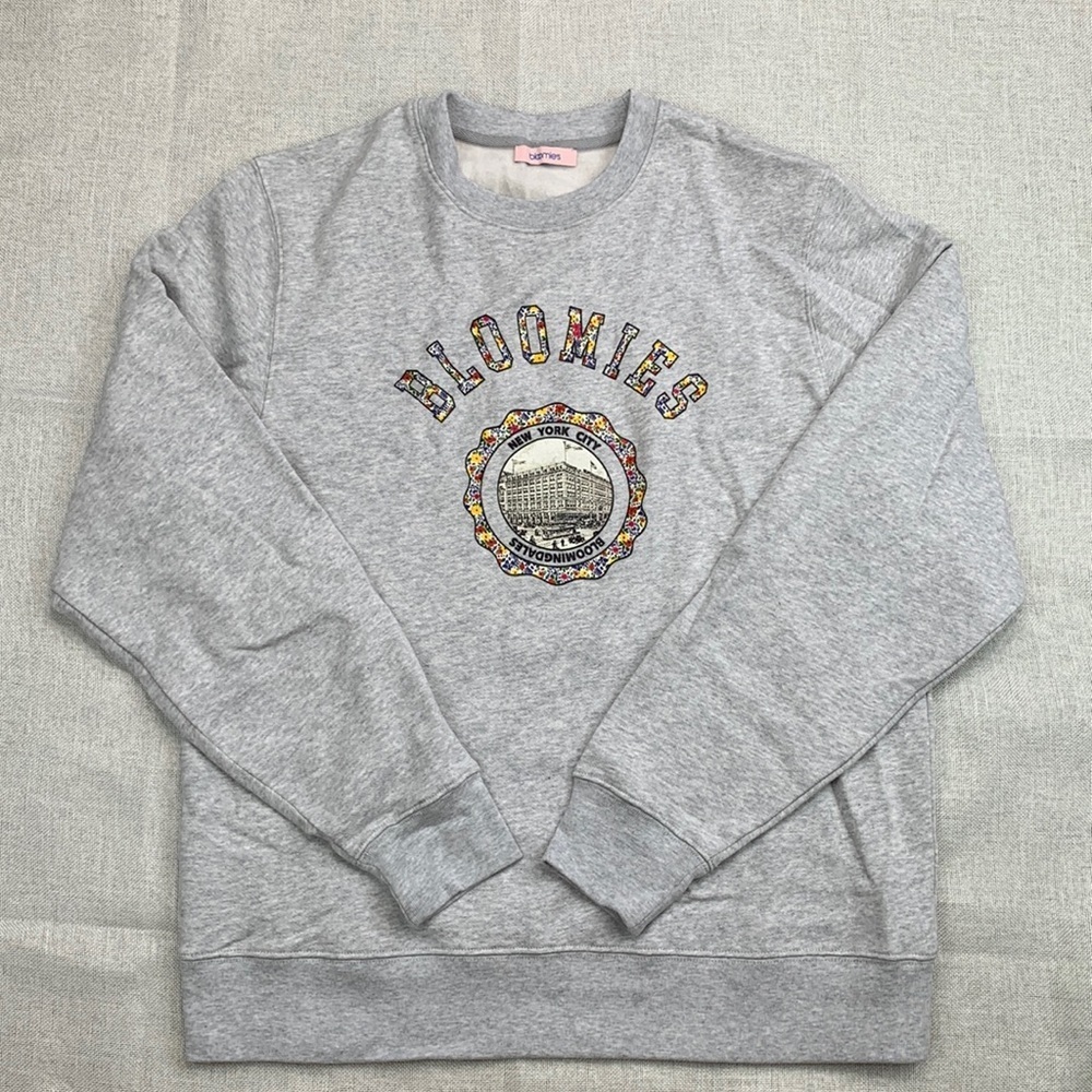Bloomie's Unisex Cotton Crest Graphic Sweatshirt Size M